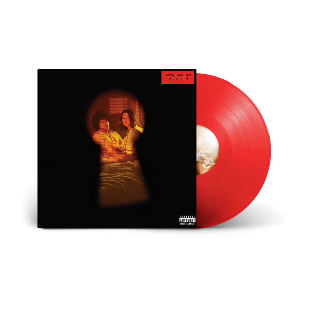 Selena Gomez & Benny Blanco - I Said I Love You First Vinilo Candy Cane Red Firmado