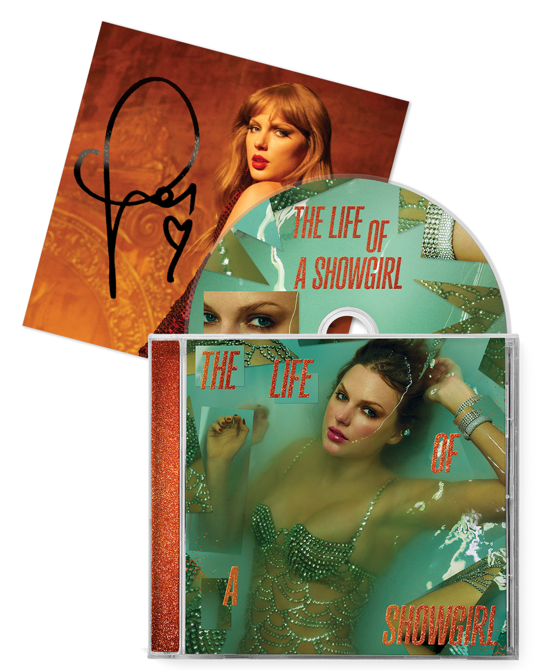 Taylor Swift - The Life of a Showgirl CD + Hand Signed