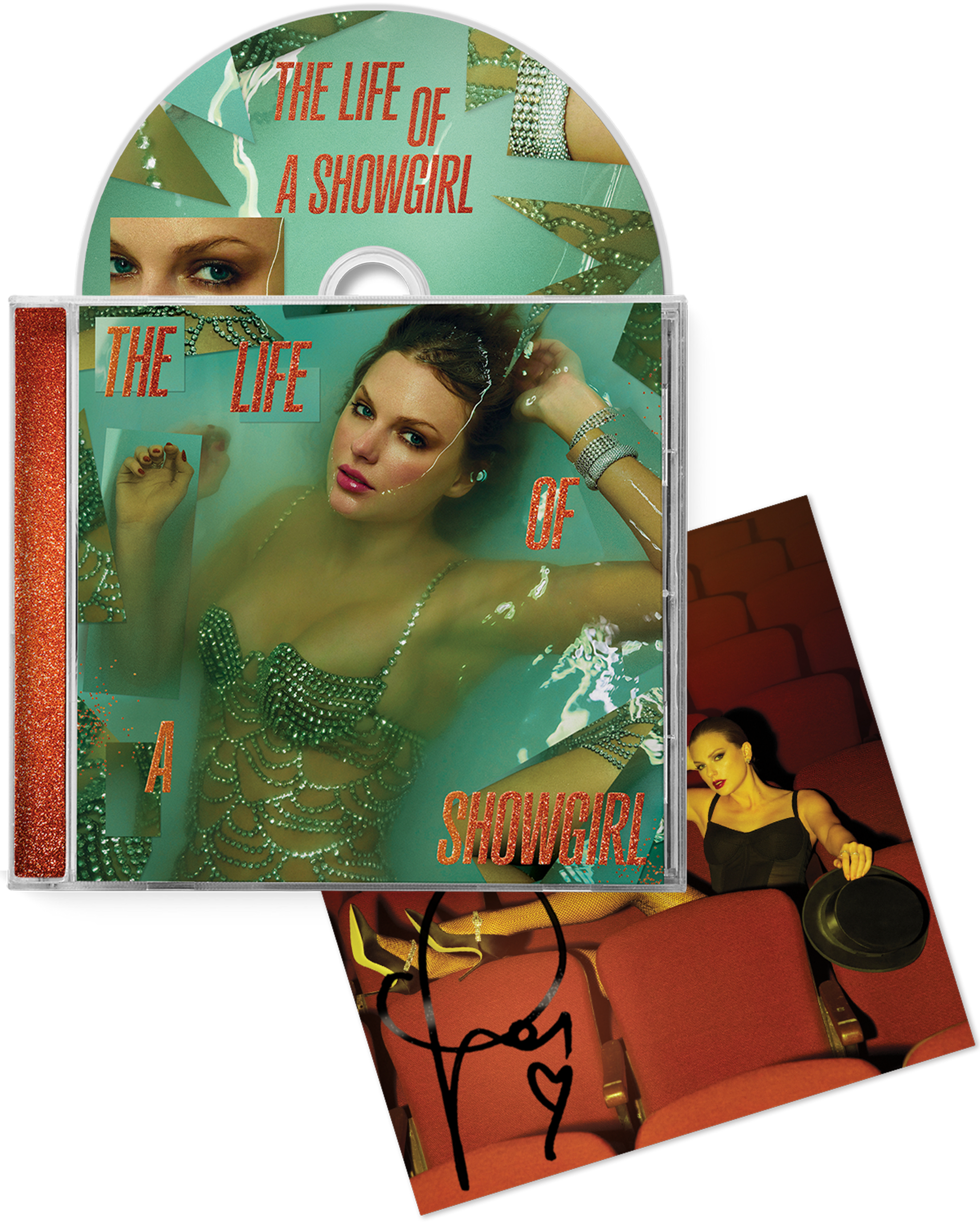 Taylor Swift - The Life of a Showgirl CD + Hand Signed