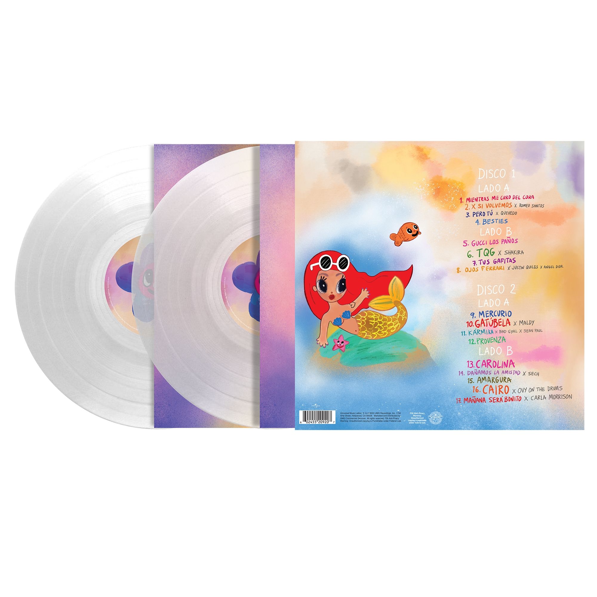 Karol G - Mañana Será Bonito Vinilo 2 LP Transparente