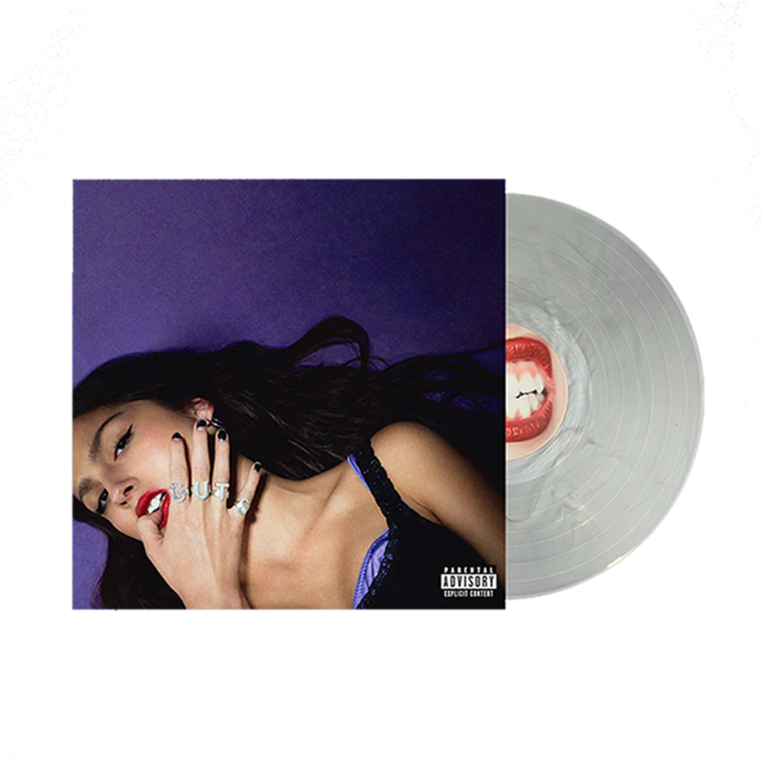 Olivia Rodrigo - Guts Vinilo Aniversario Silver Marmoleado