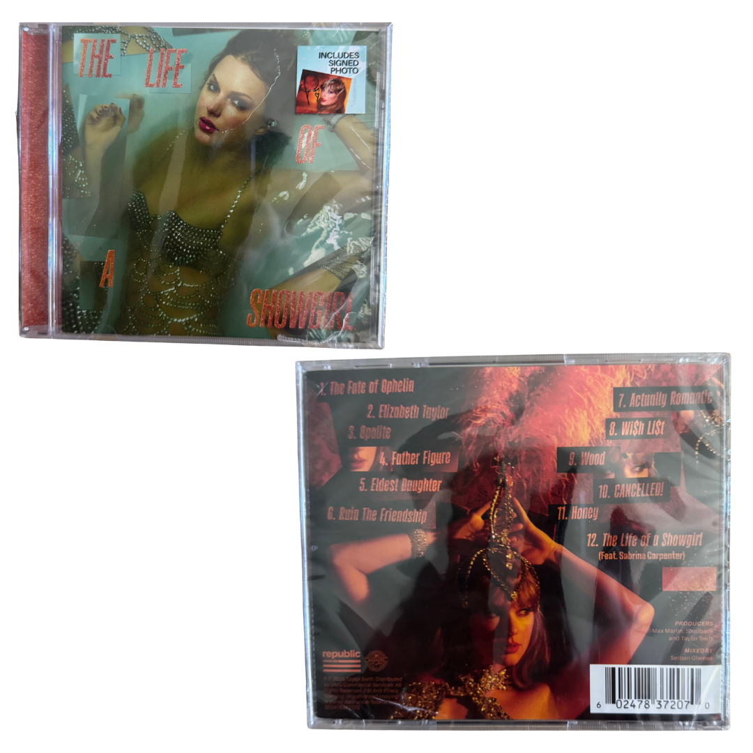 Taylor Swift - The Life of a Showgirl CD + Hand Signed