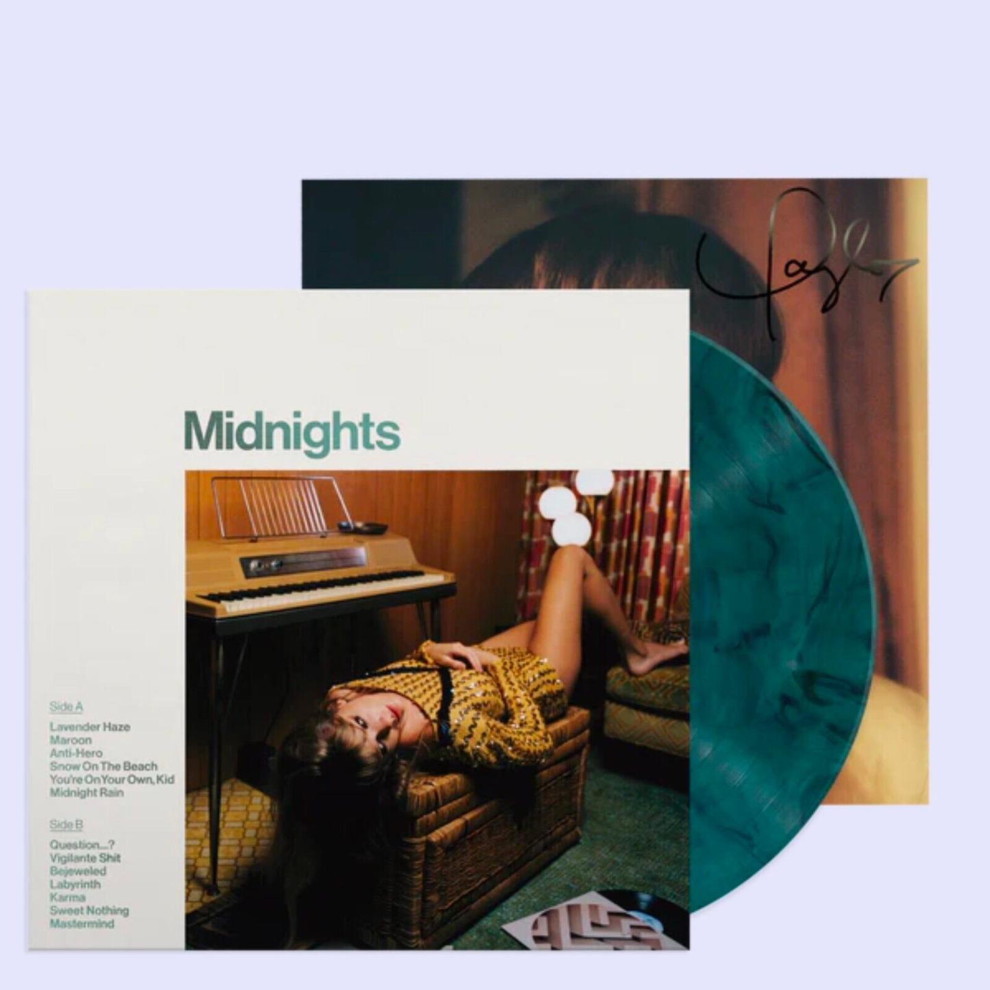 Taylor Swift - Midnights Vinilo Jade Firmado