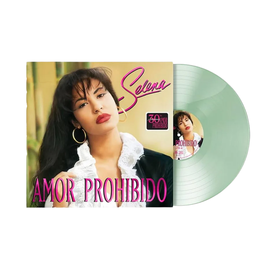 Selena - Amor Prohibido 30vo Aniversario Vinilo Coke Bottle (Detalle)