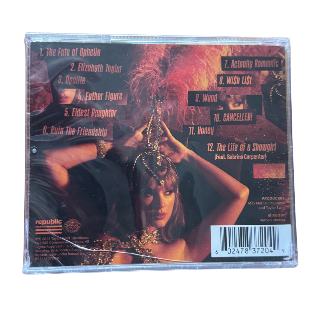 Taylor Swift - The Life Of A Showgirl CD Poster (Detalle) - C