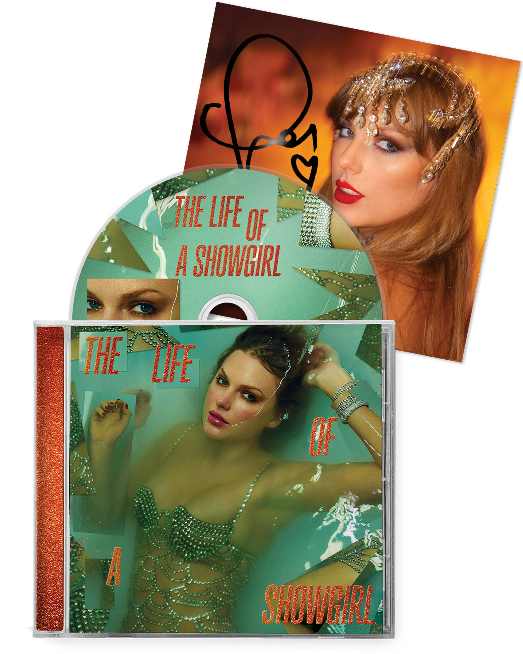 Taylor Swift - The Life of a Showgirl CD + Hand Signed