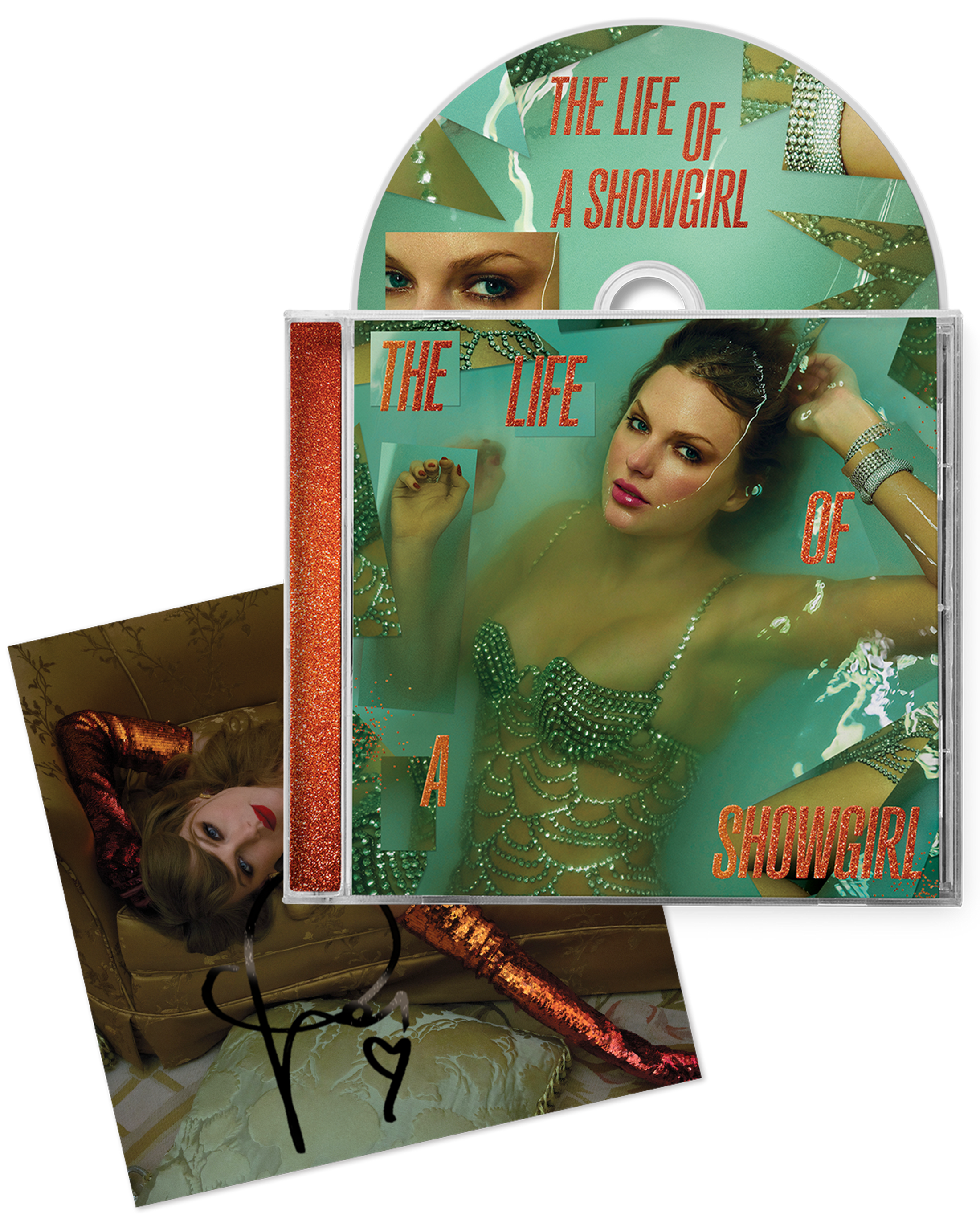 Taylor Swift - The Life of a Showgirl CD + Hand Signed