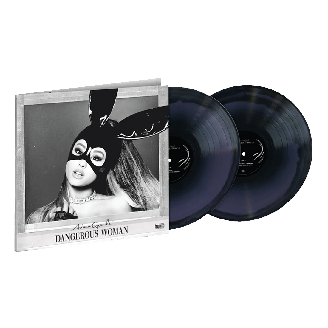 Ariana Grande - Dangerous Woman Vinilo Exclusivo Purpura Y Negro Remolino