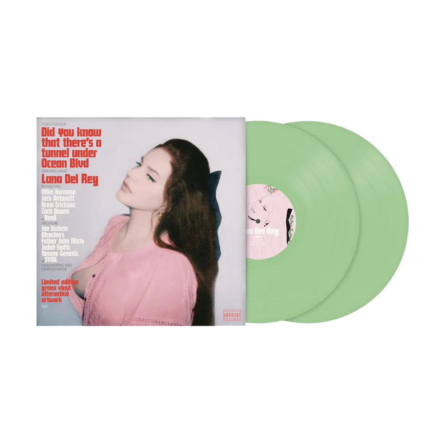 Lana Del Rey - Did You Know That There's a Tunnel Under Ocean Blvd Vinilo Verde Indie (Detalle)