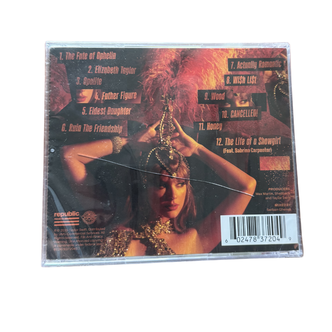Taylor Swift - The Life Of A Showgirl CD Poster (Detalle) - A