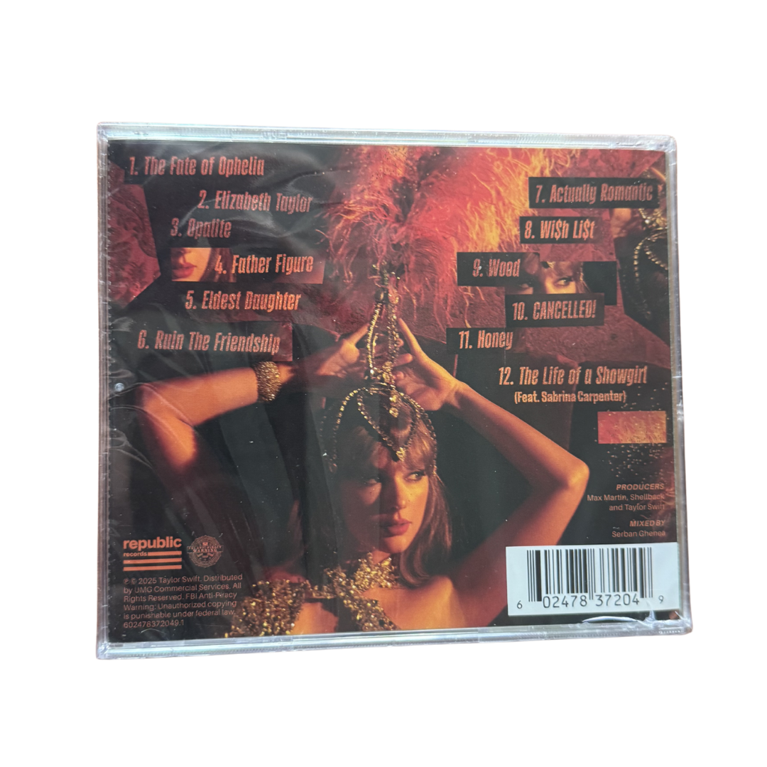 Taylor Swift - The Life Of A Showgirl CD Poster (Detalle) - D